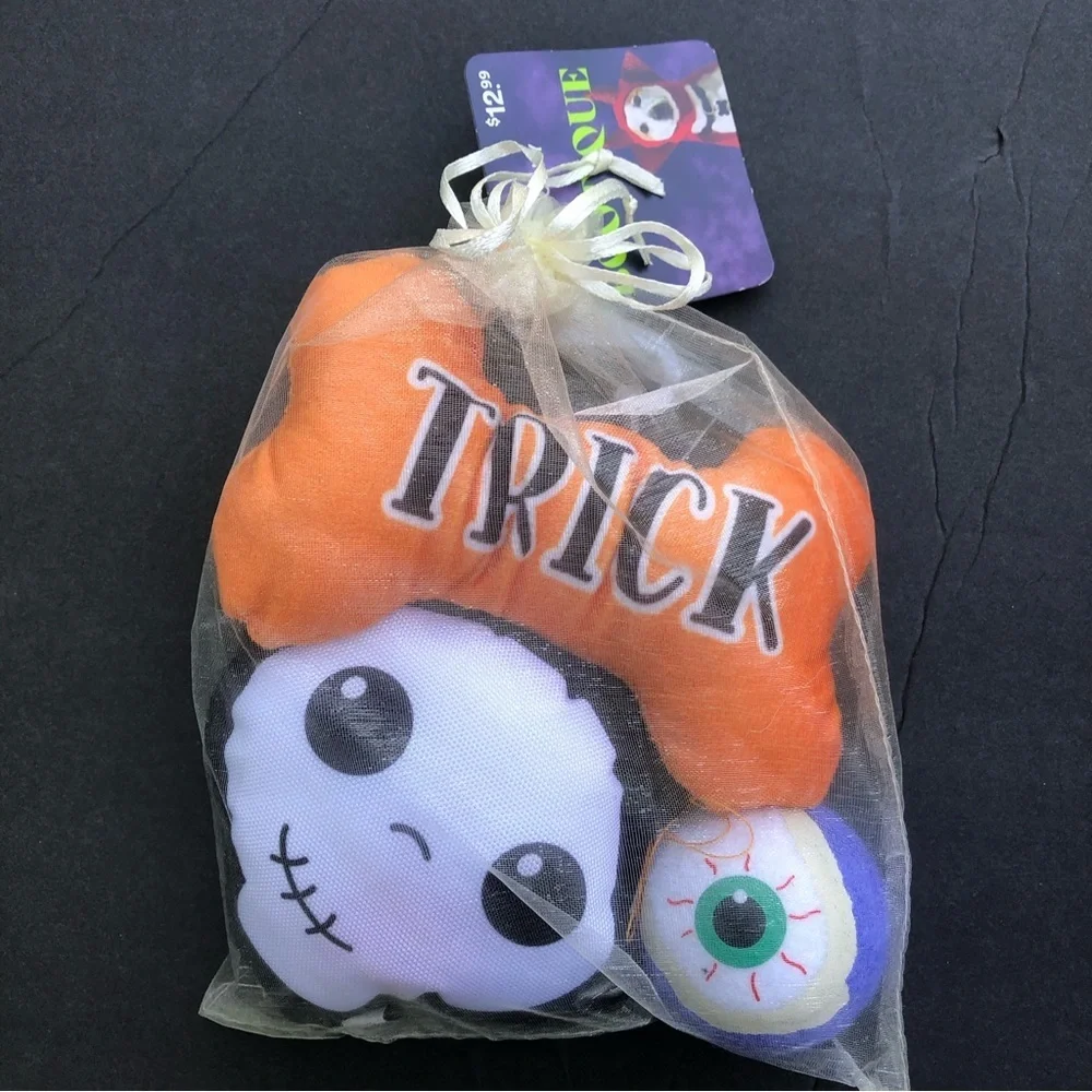 Set Halloween gothic horror dog toys S